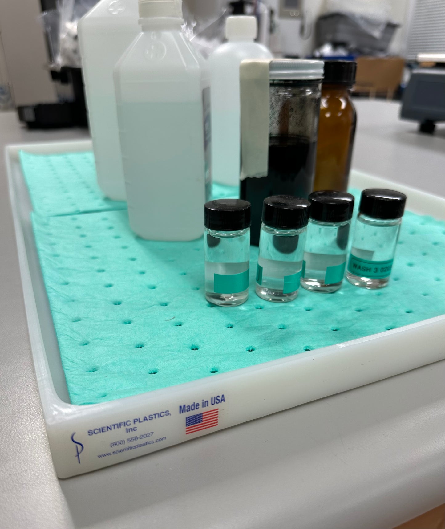 Spill Containment Pads for Scientific Plastics Inc. products