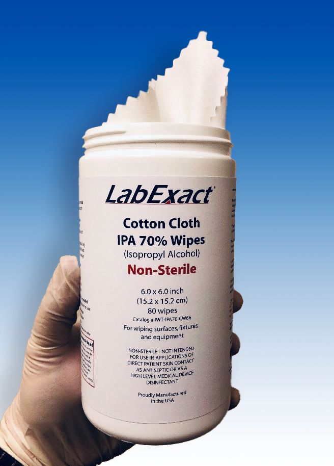 Disinfectant Isopropyl Wipes - Case of 6