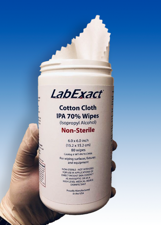 Disinfectant Isopropyl Wipes - Case of 6