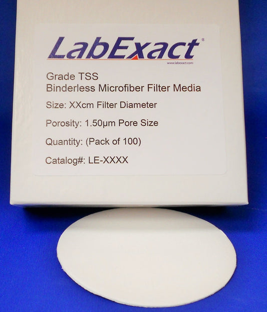Grade TSS Binderless 1.50µm Retention glass Microfiber filter