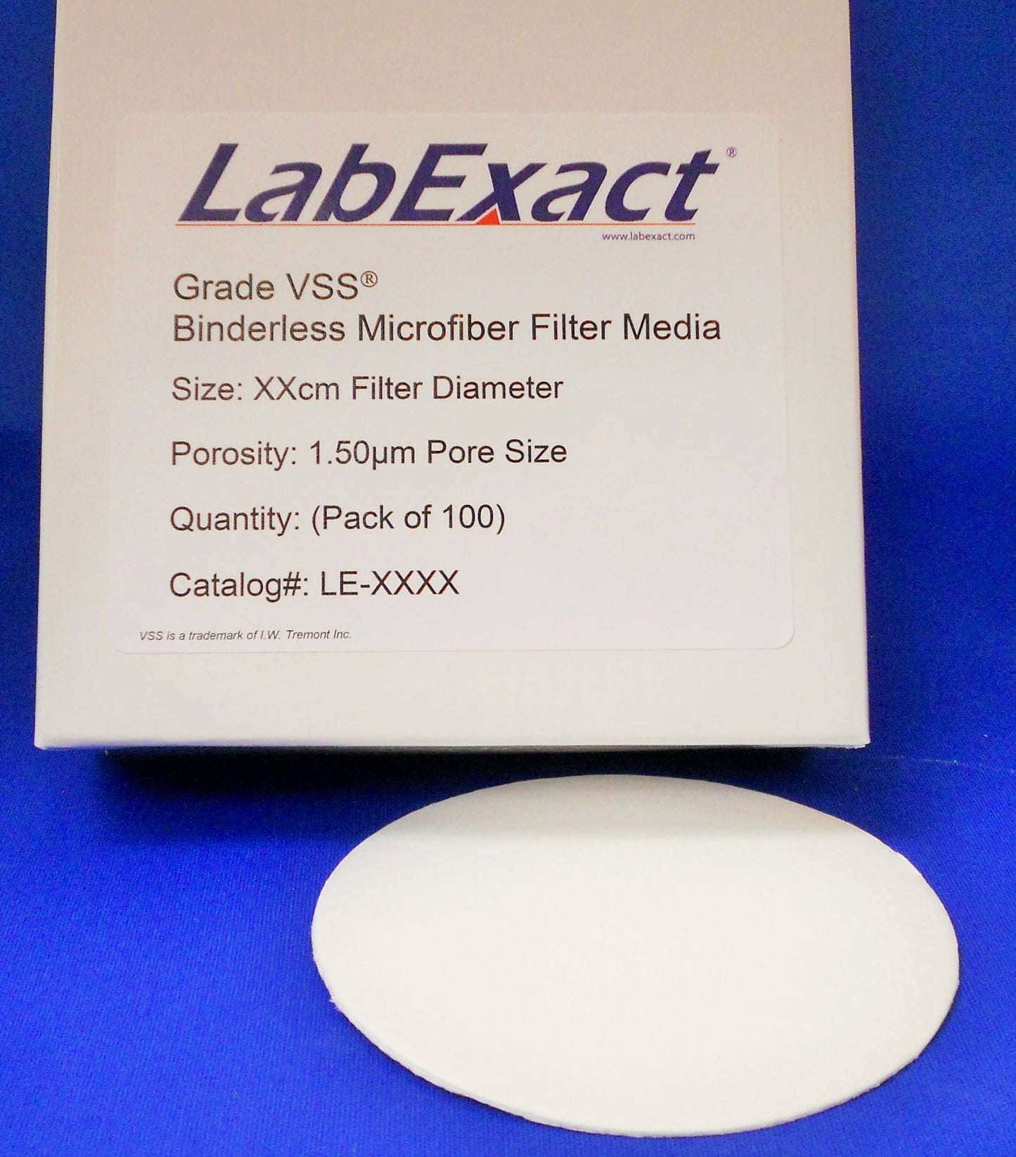 Grade VSS® Binderless 1.50µm Retention glass Microfiber filter