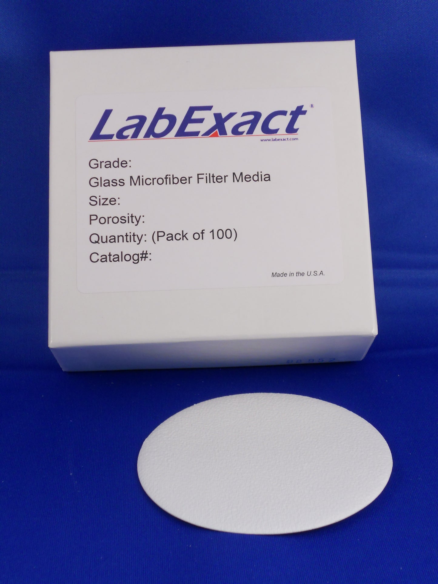 Grade B Binderless 1.00µm Retention glass Microfiber filter
