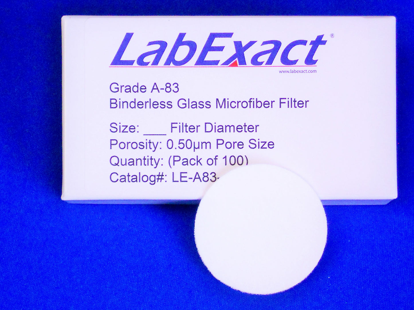 Grade A83 NanoGF Binderless 0.50µm Retention glass Microfiber filter